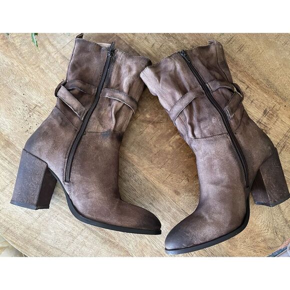 DIBA TRUE WOMEN'S WILL TON WESTERN BOOTS - ROUND TOE ZIPPER Size 8 - Picture 7 of 12